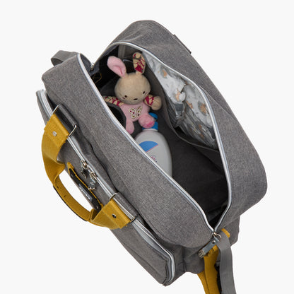 Juniors Logo Detail Diaper Bag with Double Handles and Zip Closure