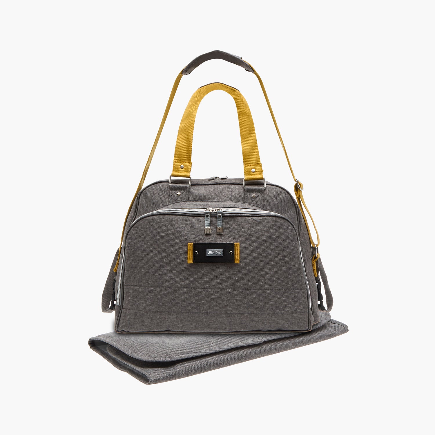Juniors Logo Detail Diaper Bag with Double Handles and Zip Closure