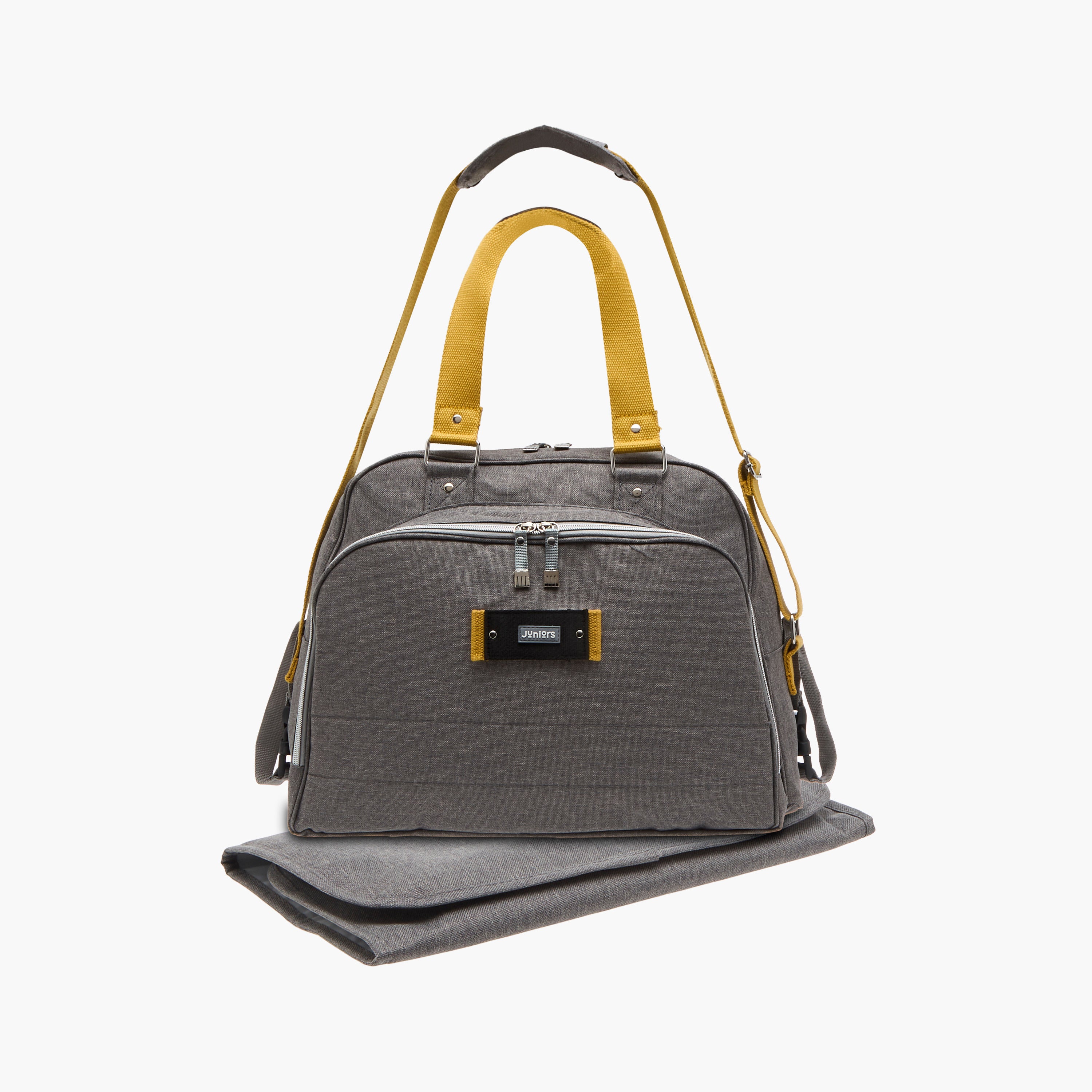 Juniors Logo Detail Diaper Bag with Double Handles and Zip Closure