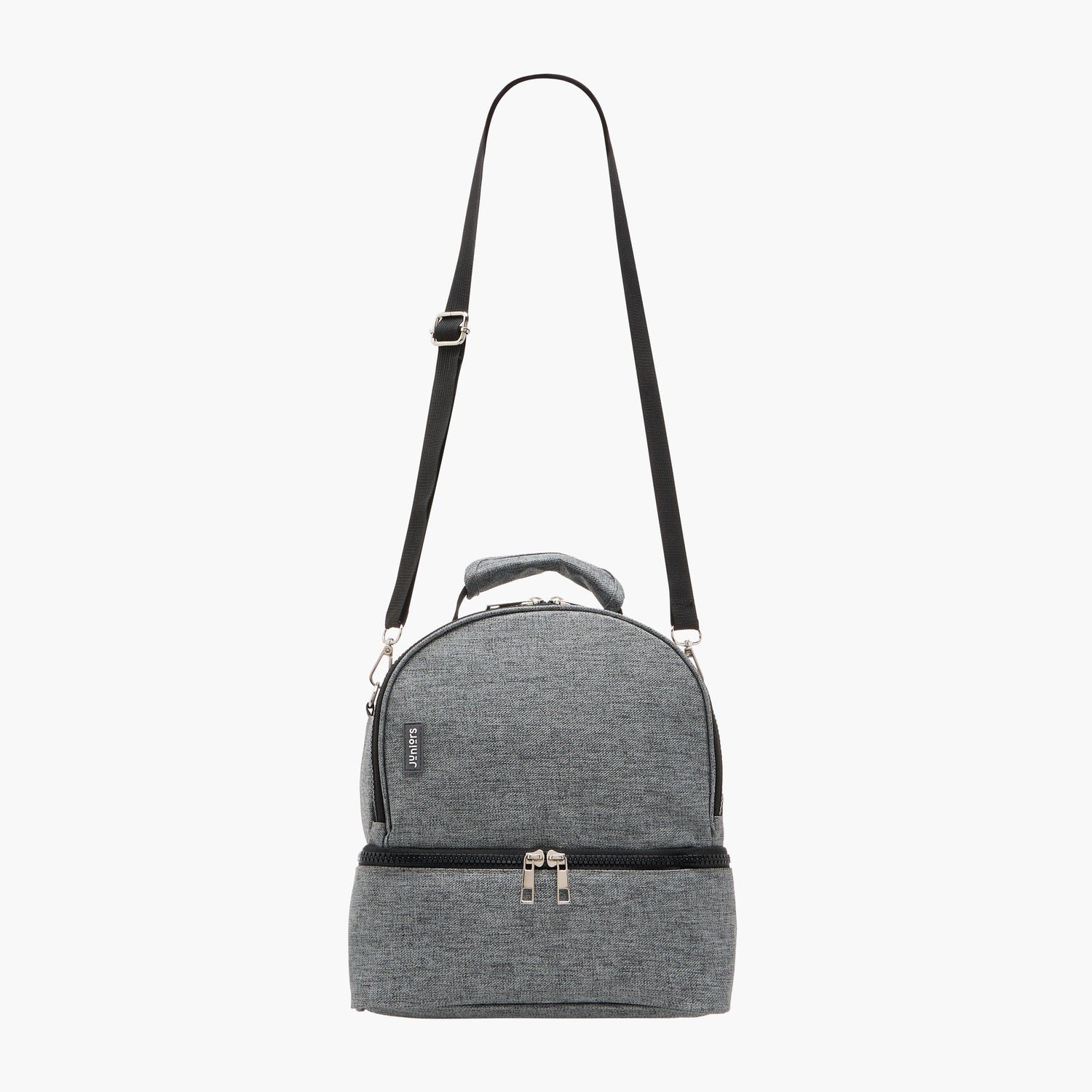 Juniors Solid Diaper Bag with Adjustable Straps and Zip Closure