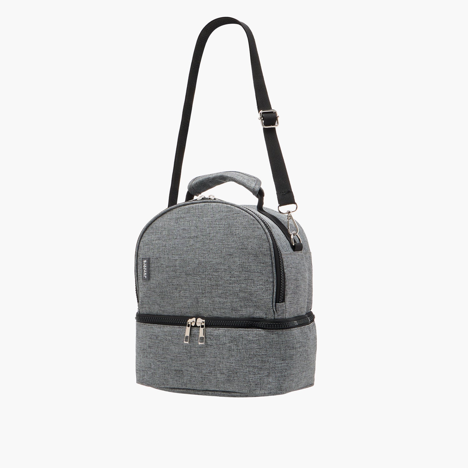 Juniors Solid Diaper Bag with Adjustable Straps and Zip Closure