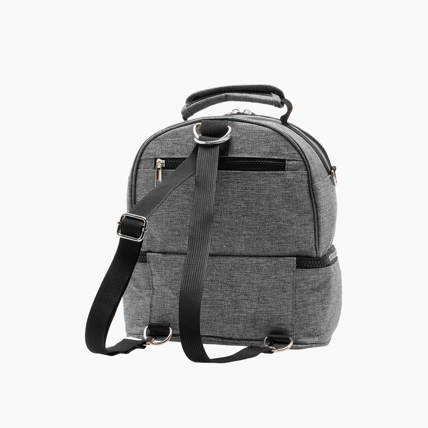 Juniors Solid Diaper Bag with Adjustable Straps and Zip Closure