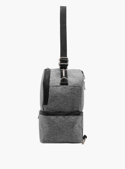 Juniors Solid Diaper Bag with Adjustable Straps and Zip Closure-baby-gear-diaperbags-image-5