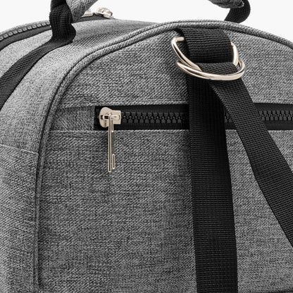 Juniors Solid Diaper Bag with Adjustable Straps and Zip Closure