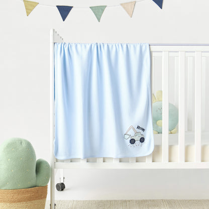 Juniors Construction Vehicle Applique Receiving Blanket - 76x102 cm - HomeBabyNurseryBlankets &amp; SwaddlesReceiving Blankets