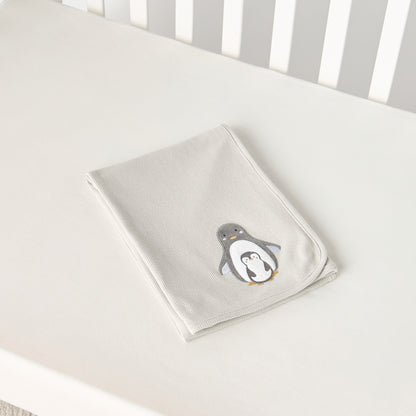 Juniors Penguin Applique Receiving Blanket - 76x102 cm
