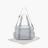 Giggles Quilted Diaper Bag with Double Handle and Zip Closure - Grey