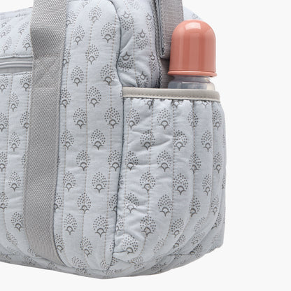 Giggles Quilted Diaper Bag with Double Handle and Zip Closure