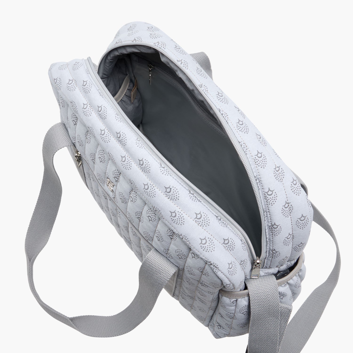 Giggles Quilted Diaper Bag with Double Handle and Zip Closure