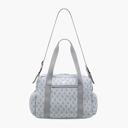 Giggles Quilted Diaper Bag with Double Handle and Zip Closure