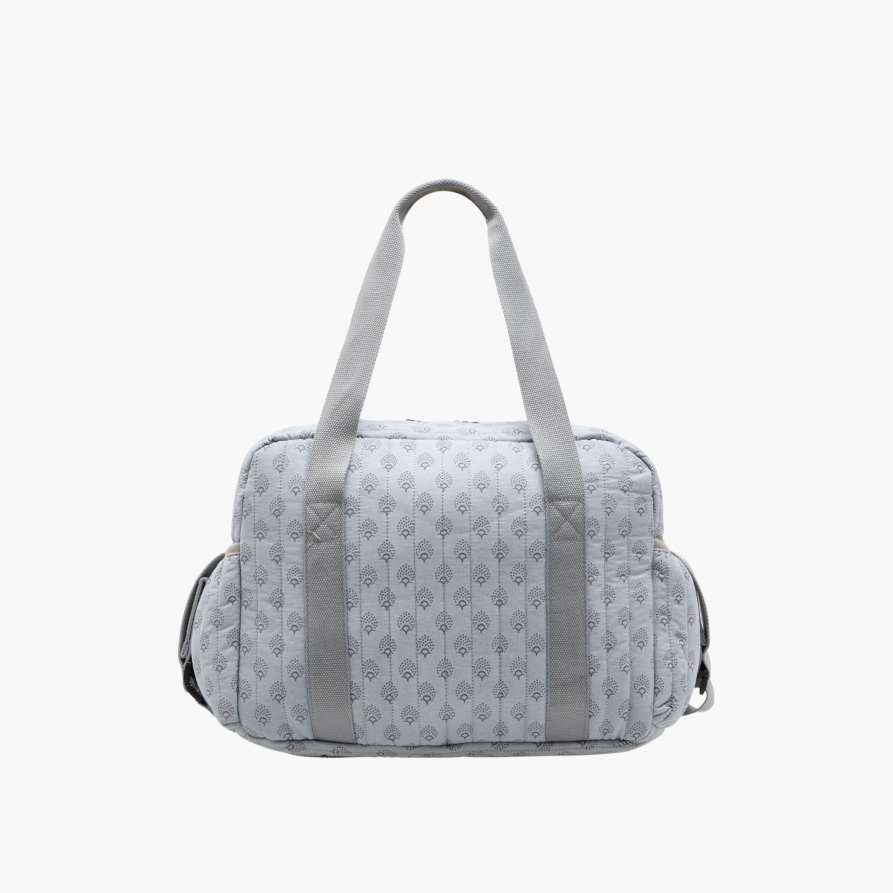 Giggles Quilted Diaper Bag with Double Handle and Zip Closure