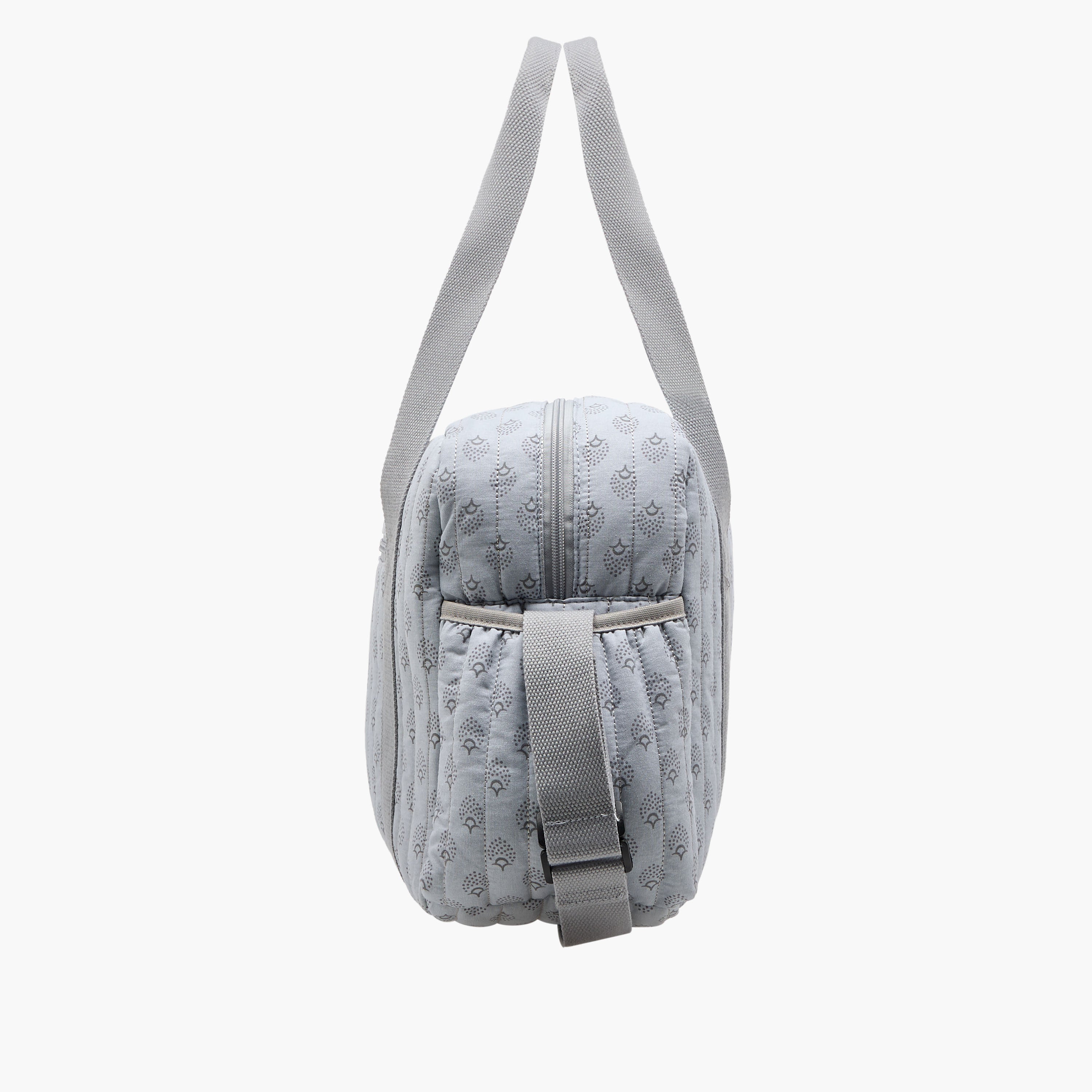 Giggles Quilted Diaper Bag with Double Handle and Zip Closure