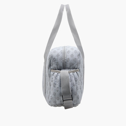 Giggles Quilted Diaper Bag with Double Handle and Zip Closure