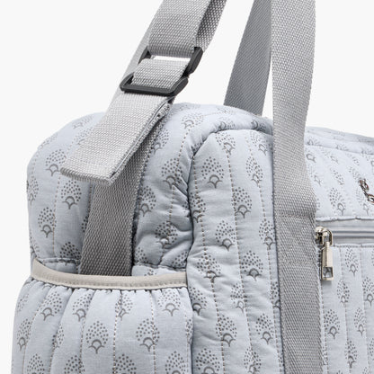 Giggles Quilted Diaper Bag with Double Handle and Zip Closure