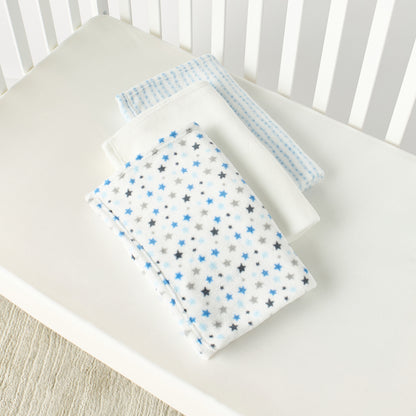 Juniors 3-Piece Assorted Fleece Raschel Blanket Set - 76x102 cm