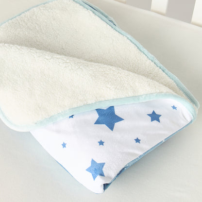 Juniors Space Print Sherpa Raschel Blanket - 76x102 cm