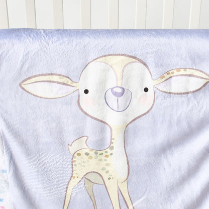 Juniors Patchwork Print Raschel Blanket - 76x102 cm