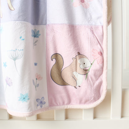 Juniors Patchwork Print Raschel Blanket - 76x102 cm