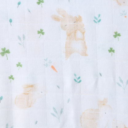 Giggles Floral Print Bamboo Muslin Swaddle Blanket - 120x120 cms