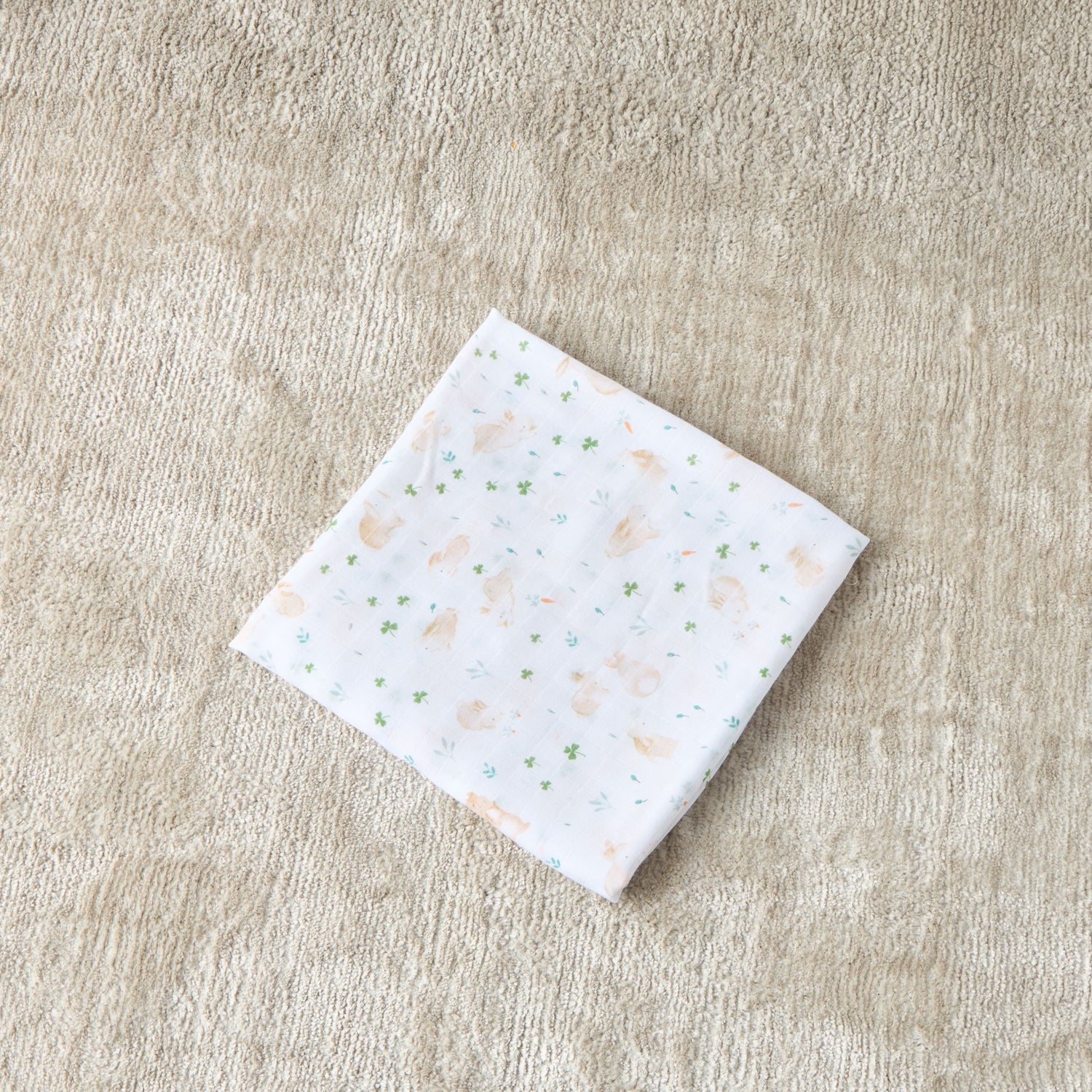 Giggles Floral Print Bamboo Muslin Swaddle Blanket - 120x120 cms