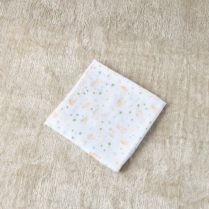 Giggles Floral Print Bamboo Muslin Swaddle Blanket - 120x120 cms