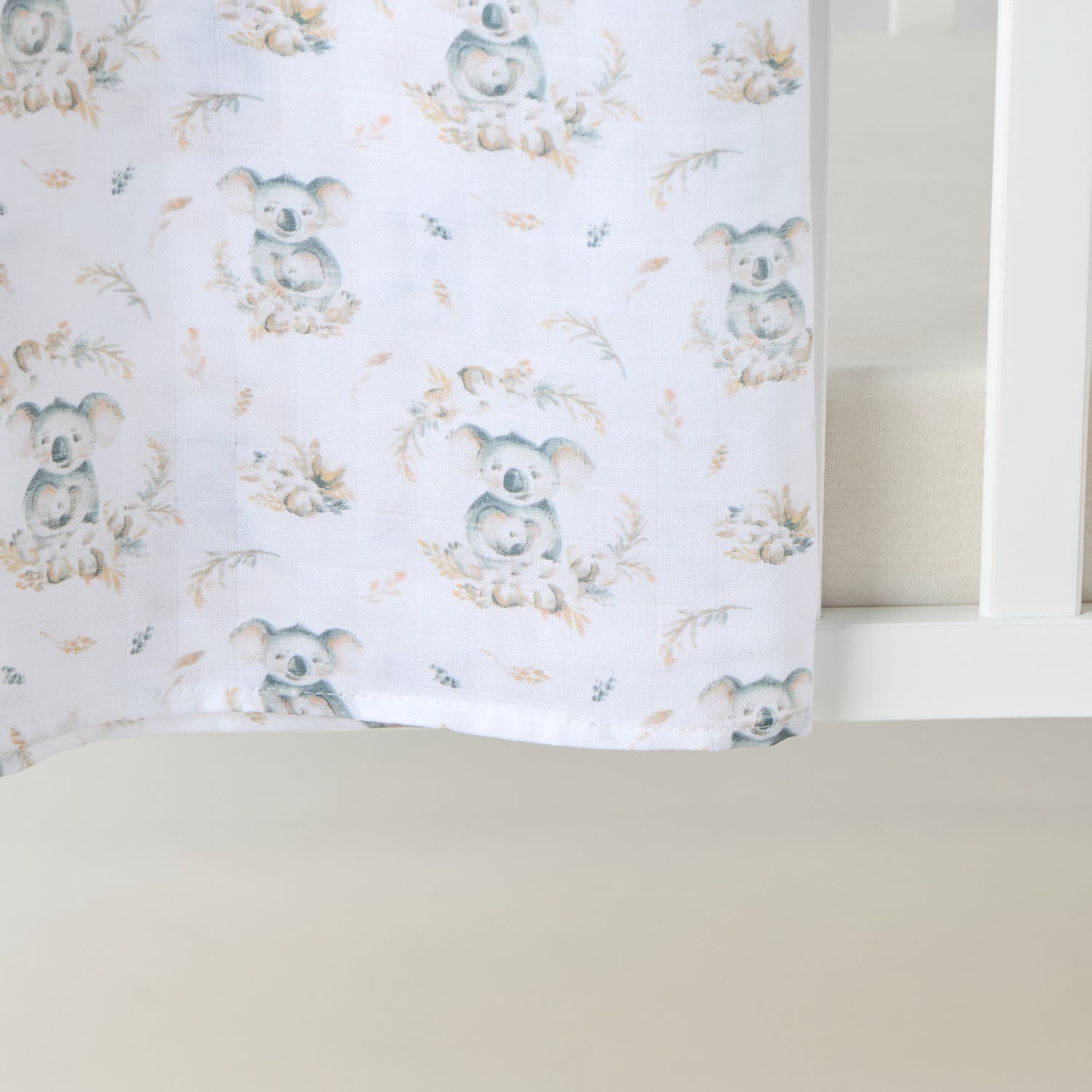 Giggles Koala Print Swaddle Blanket - 120x120 cm