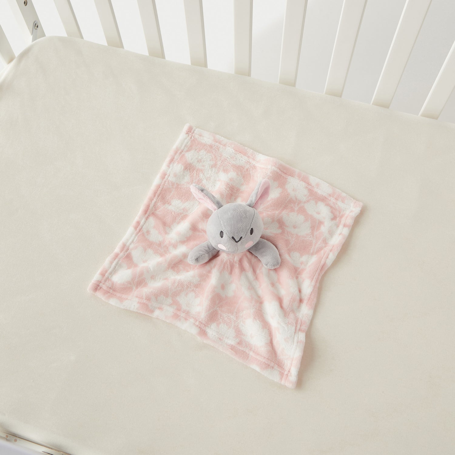 Juniors Floral Print Blanket with Soft Toy - 75x90 cm