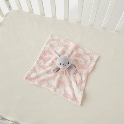 Juniors Floral Print Blanket with Soft Toy - 75x90 cm