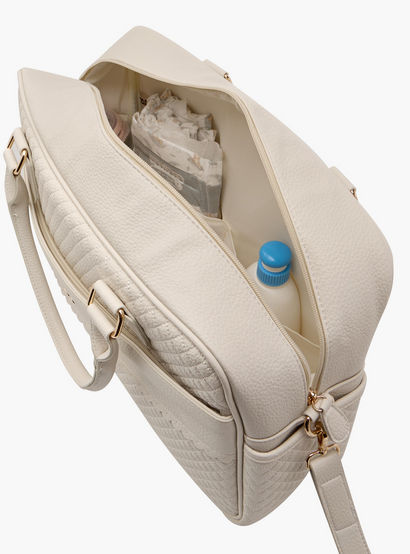 Giggles Quilted Diaper Bag with Zip Closure and Double Handle-baby-gear-diaperbags-image-15