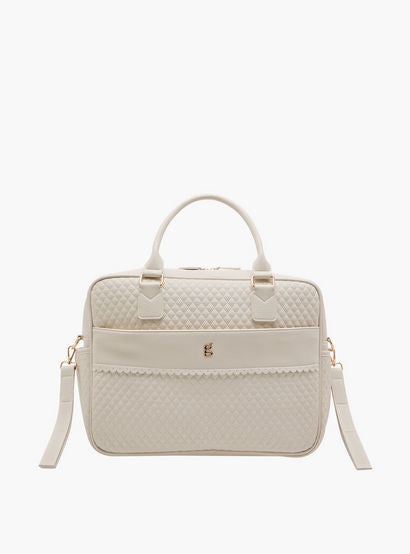 Giggles Quilted Diaper Bag with Zip Closure and Double Handle-baby-gear-diaperbags-image-2