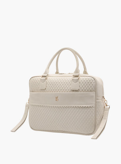 Giggles Quilted Diaper Bag with Zip Closure and Double Handle-baby-gear-diaperbags-image-5