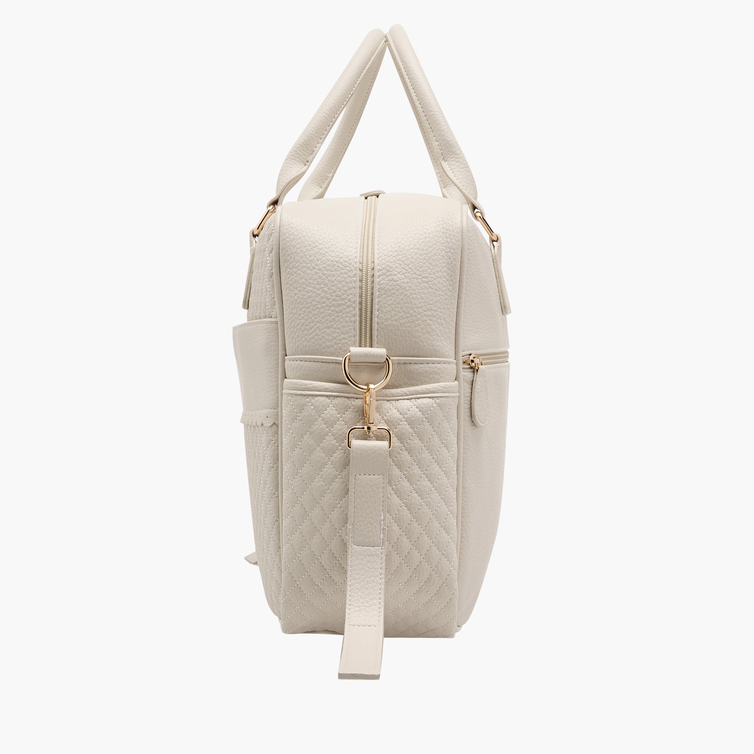 Giggles Quilted Diaper Bag with Zip Closure and Double Handle