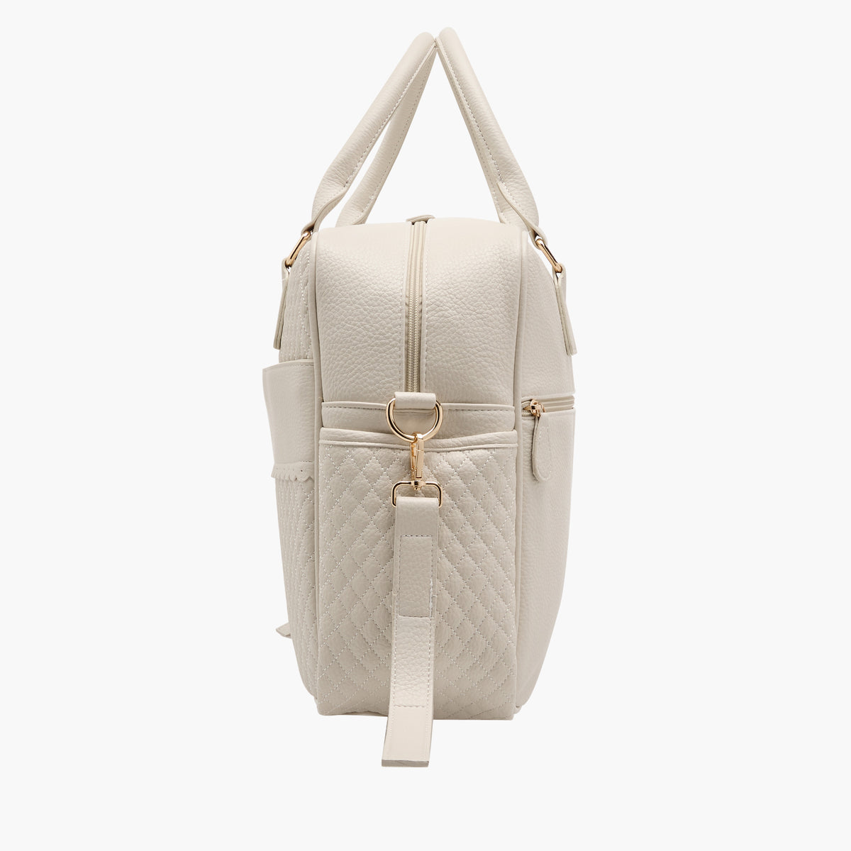Giggles Quilted Diaper Bag with Zip Closure and Double Handle