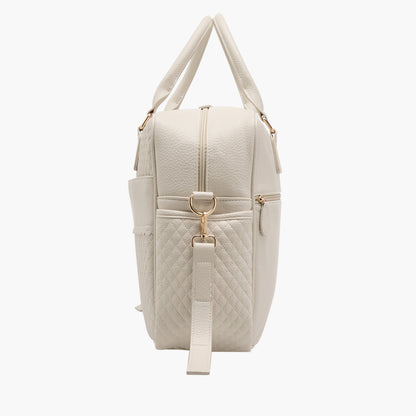 Giggles Quilted Diaper Bag with Zip Closure and Double Handle