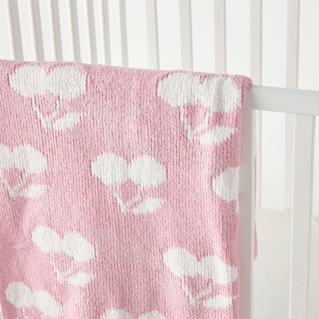 Juniors All-Over Cherry Print Raschel Blanket - 75x100 cm