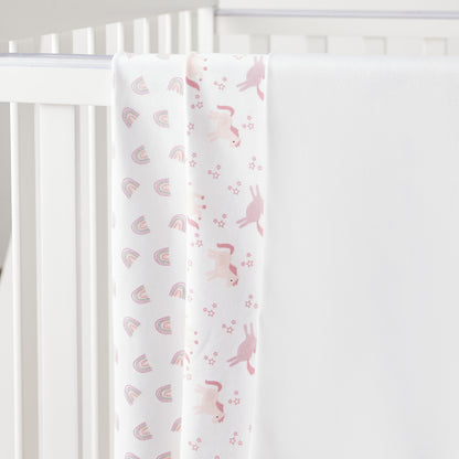 Giggles 3-Piece Printed Receiving Blanket Set - 80x80 cm