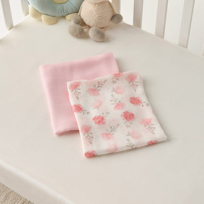 Giggles 2-Piece Assorted Muslin Swaddle Blanket Set