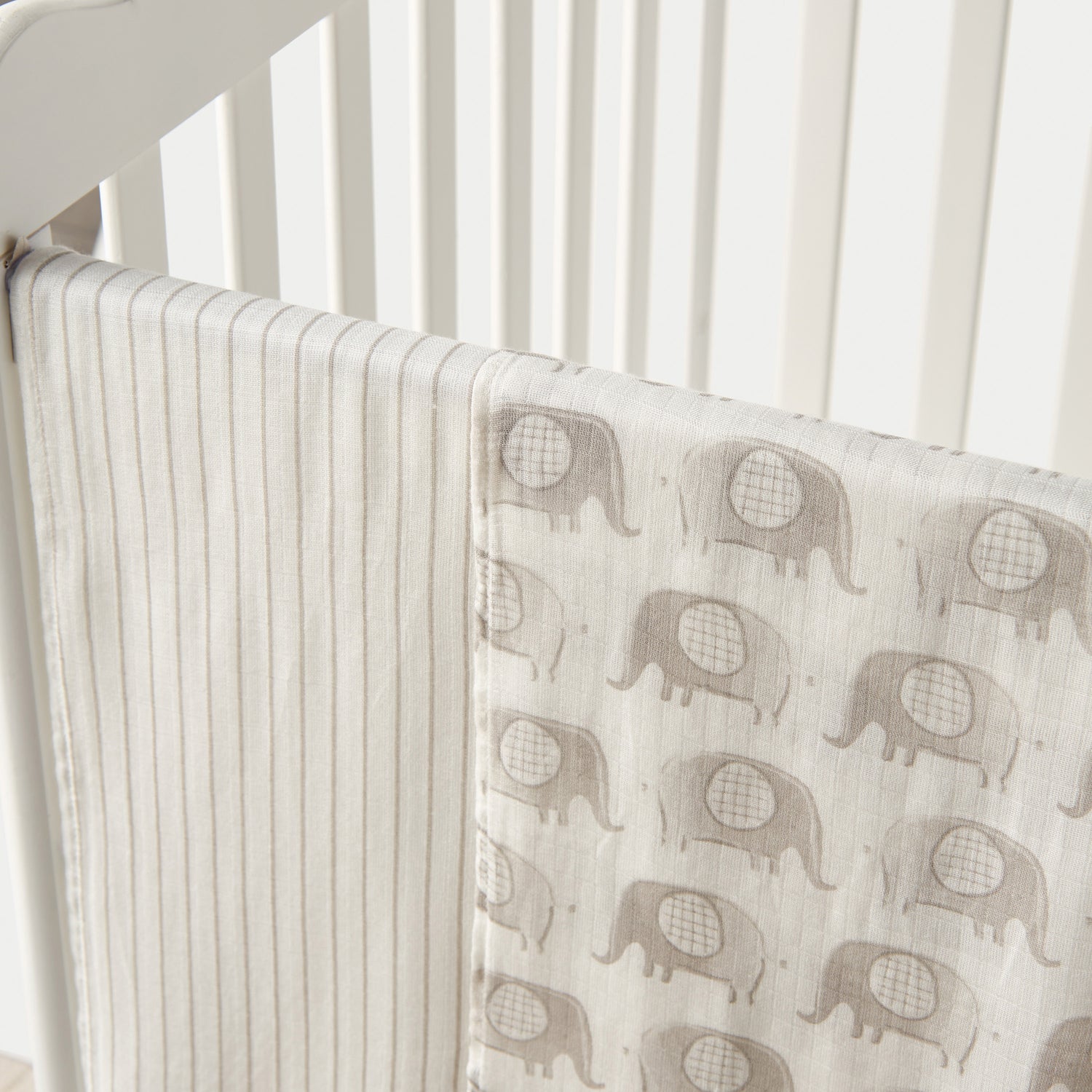 Giggles Printed Muslin Swaddle Blanket - Set of 2