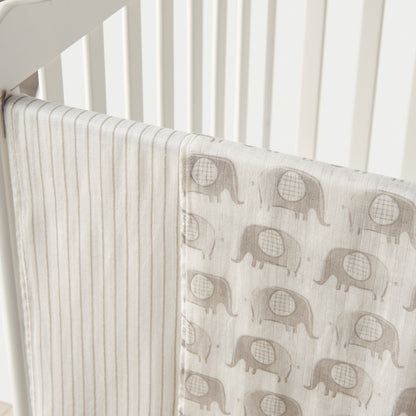 Giggles Printed Muslin Swaddle Blanket - Set of 2