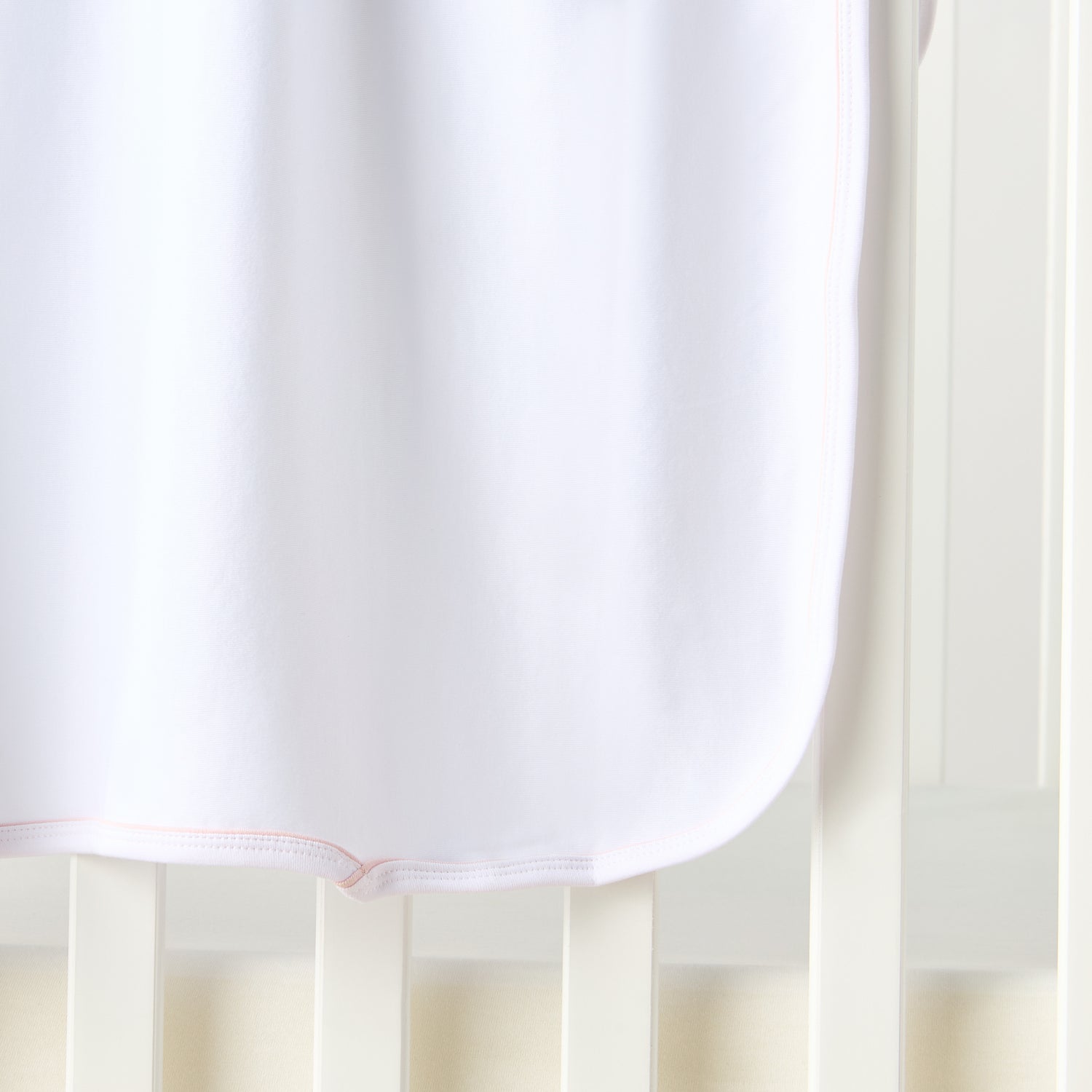 Juniors Solid Receiving Blanket with Piping - 80x80 cm