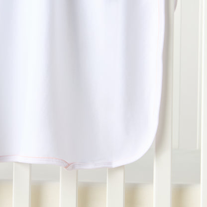 Juniors Solid Receiving Blanket with Piping - 80x80 cm