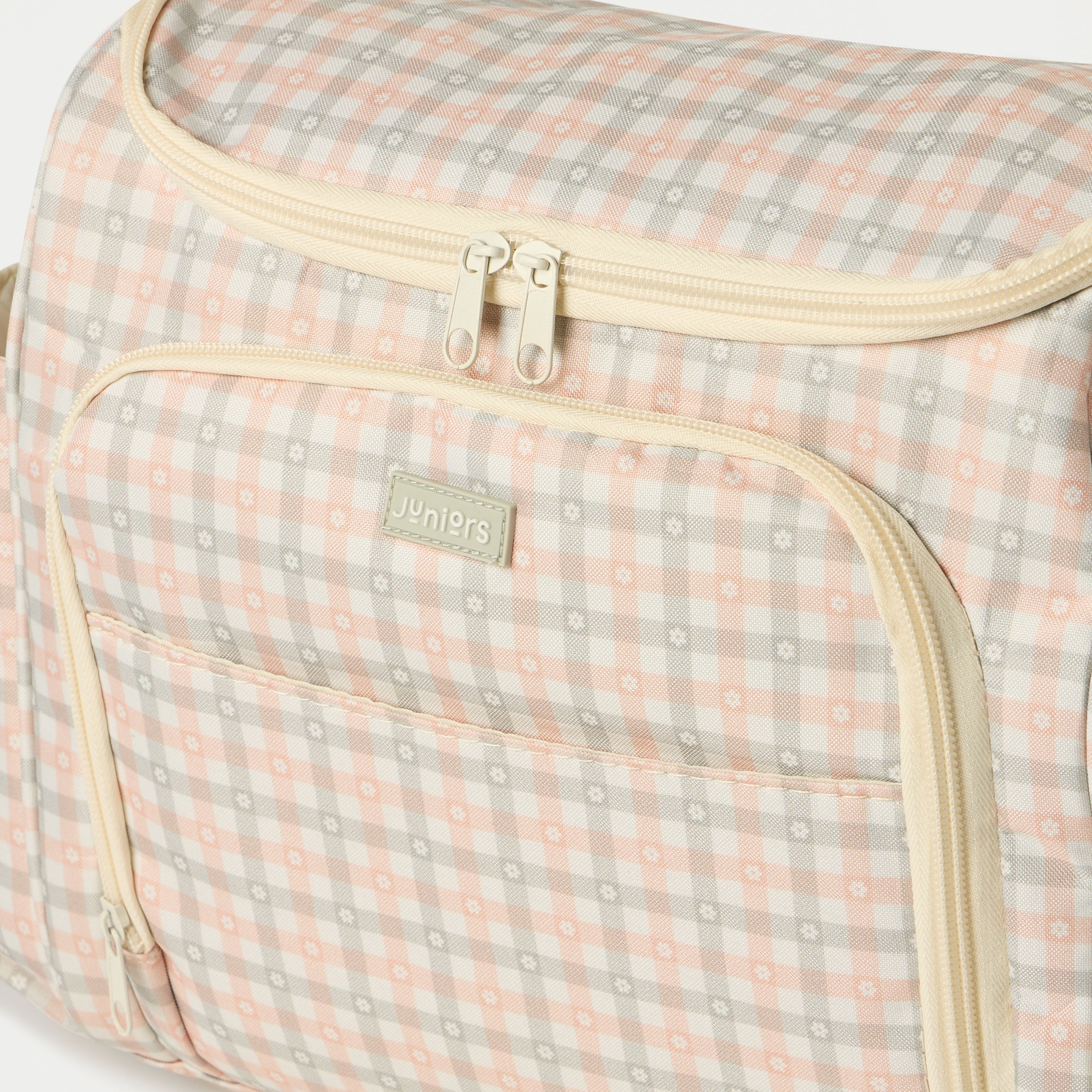 Juniors Printed Diaper Bag with Zip Closure