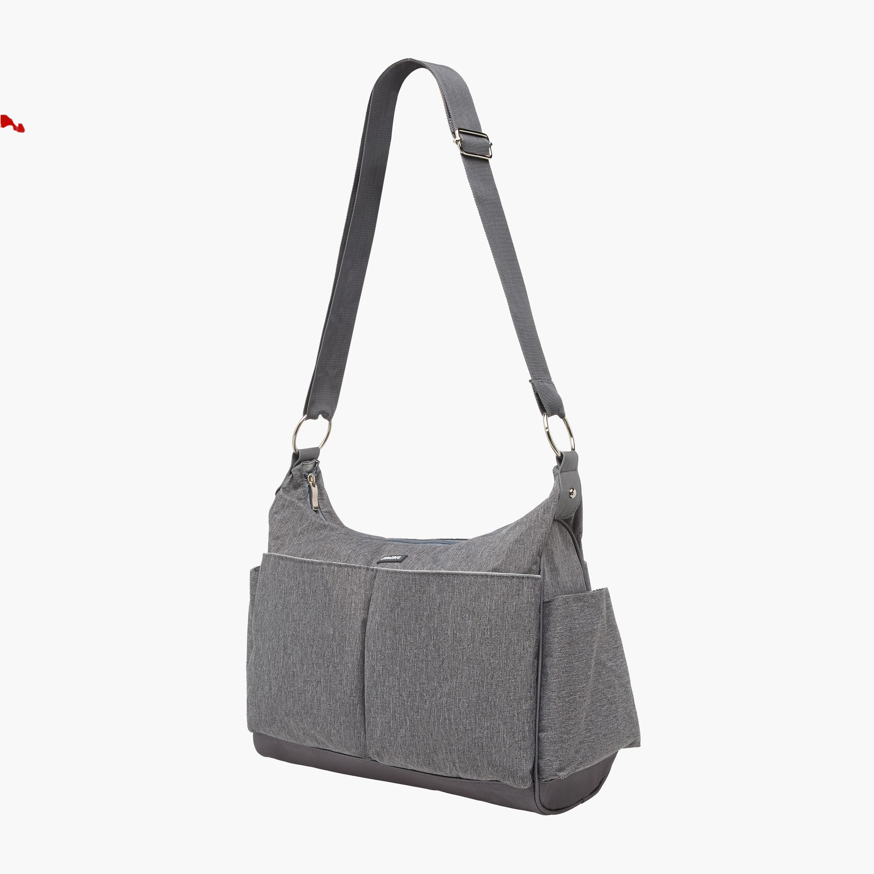 Juniors Textured Diaper Bag with Zip Closure