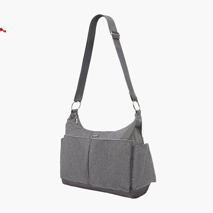 Juniors Textured Diaper Bag with Zip Closure