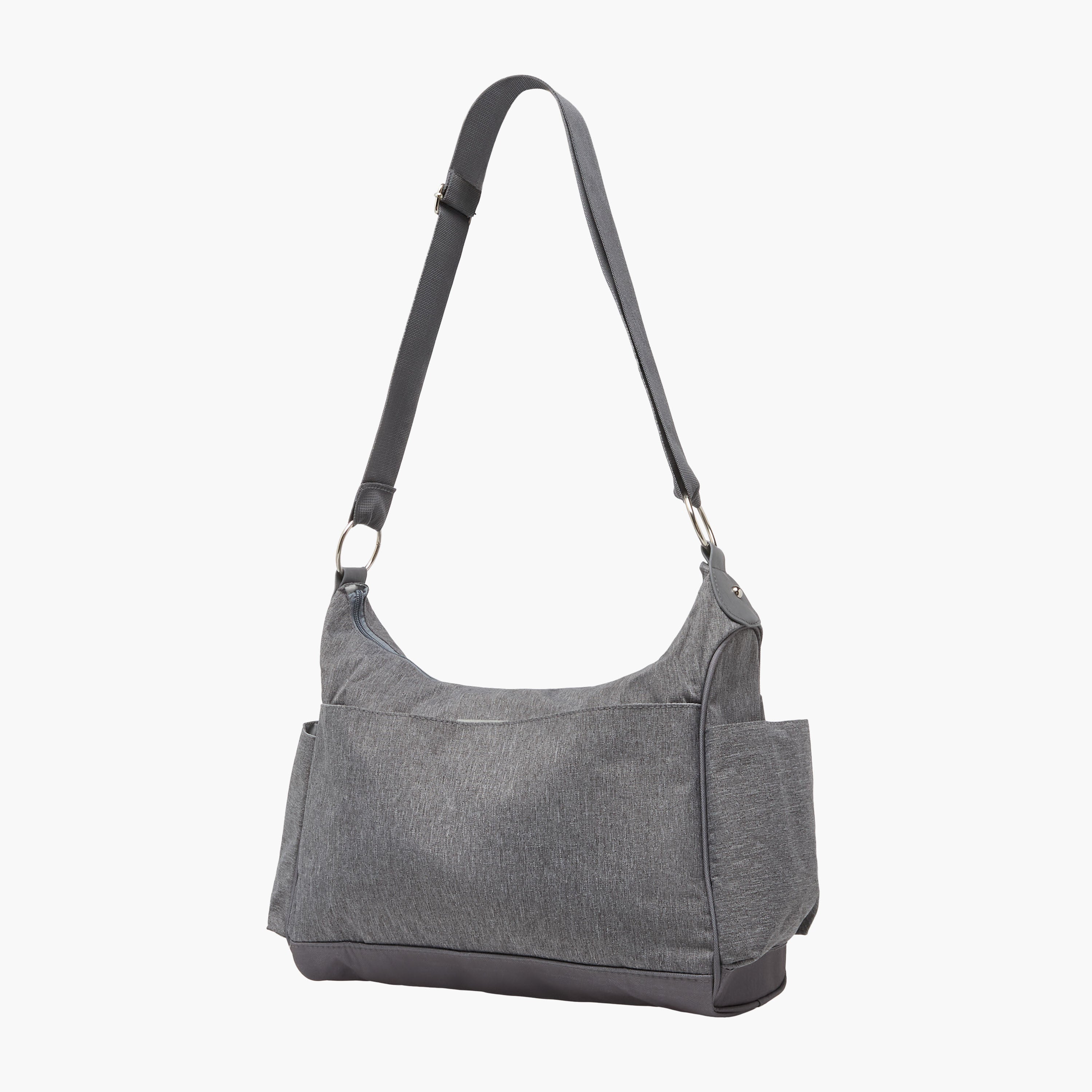 Juniors Textured Diaper Bag with Zip Closure
