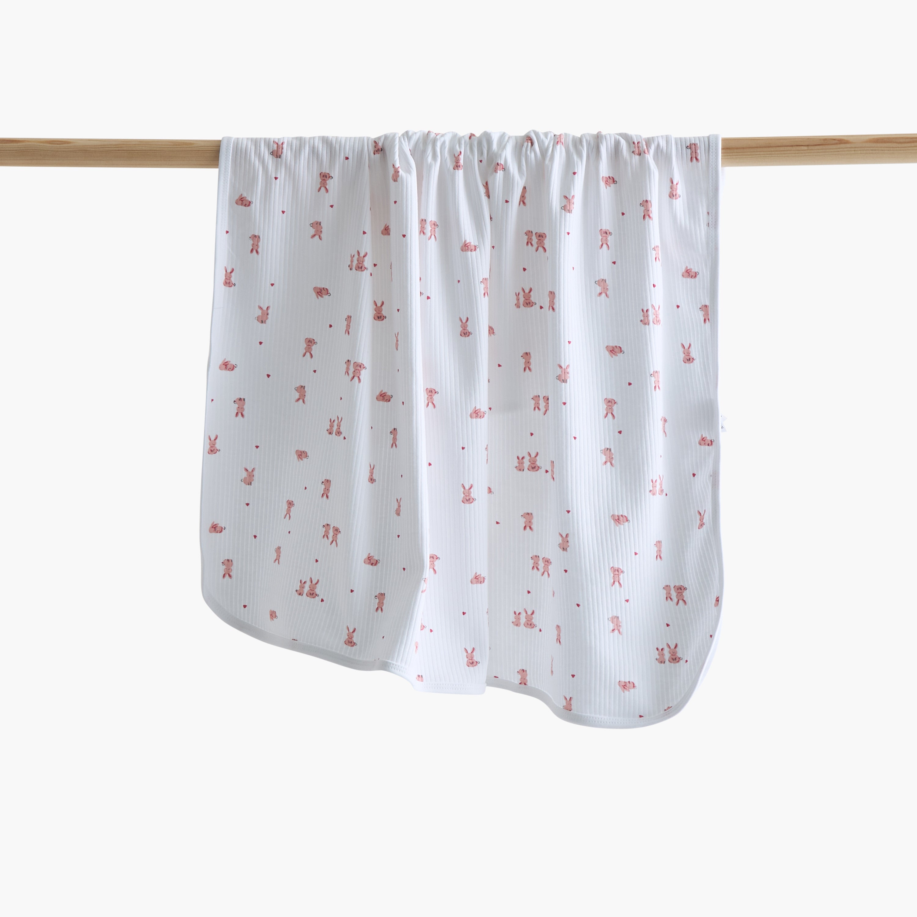 Juniors All-Over Bunny Print Receiving Blanket - 70x70 cm - HomeBabyNurseryBlankets &amp; SwaddlesReceiving Blankets