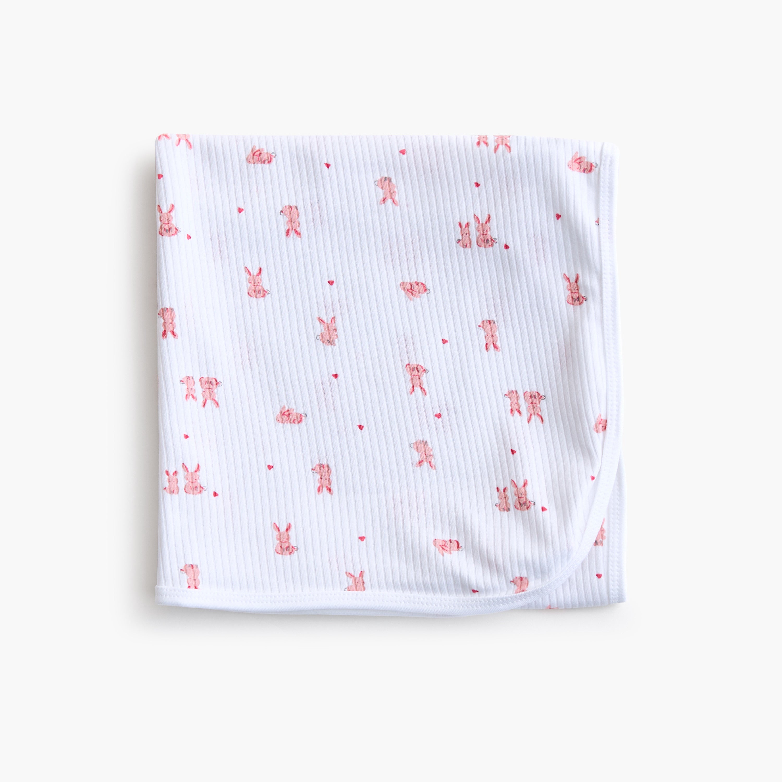 Juniors All-Over Bunny Print Receiving Blanket - 70x70 cm