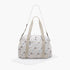 Giggles Printed Diaper Bag with Zip Closure and Top Handles - Beige