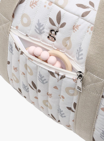 Giggles Printed Diaper Bag with Zip Closure and Top Handles-baby-gear-diaperbags-image-10