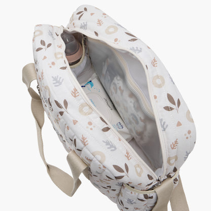 Giggles Printed Diaper Bag with Zip Closure and Top Handles